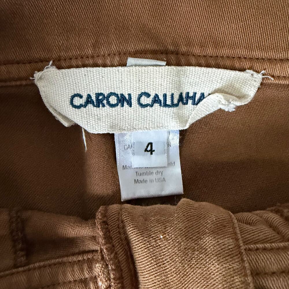 CARON CALLAHAN Stewart Sailor Cotton Wide Leg Pants in Cognac Size 4 - Picture 12 of 15